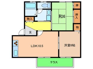 シャ－メゾン川面の物件間取画像